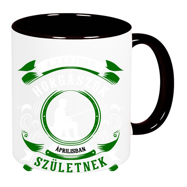 Színes fülű és belsejű bögre