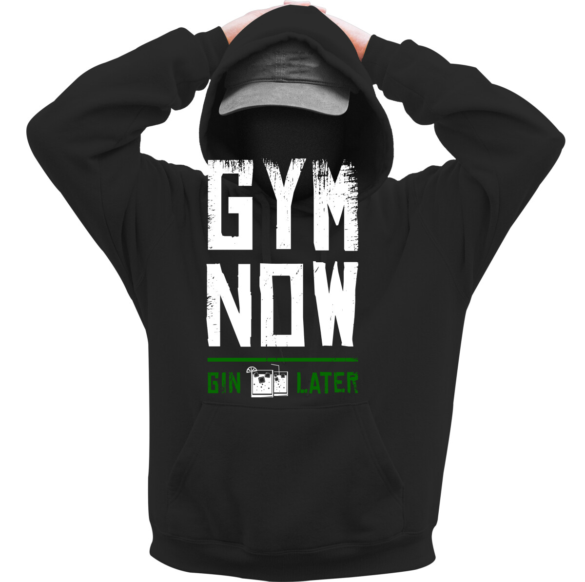 Kapucnis belebújós pulóver