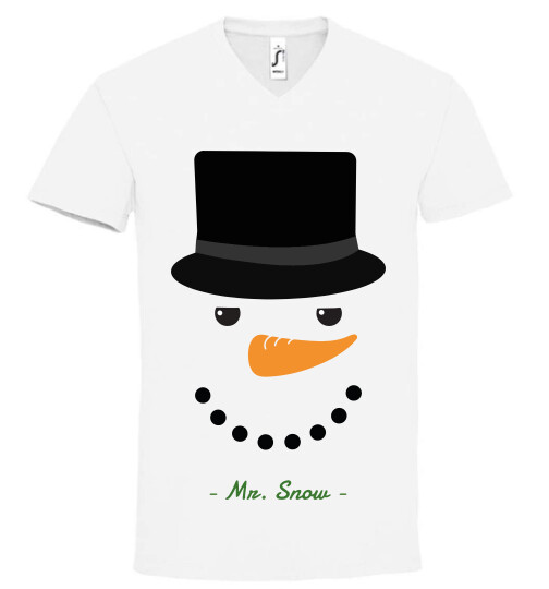 Unisex V nyakú póló