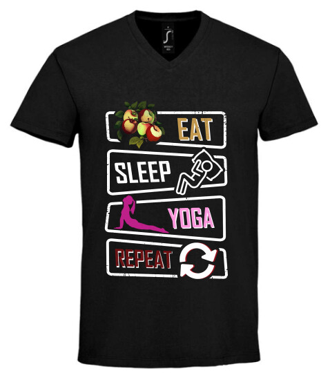 Unisex V nyakú póló