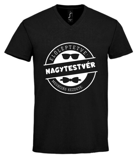 Unisex V nyakú póló