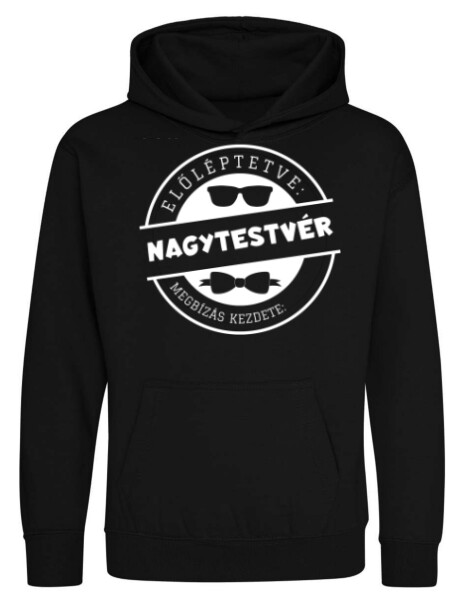 Kapucnis belebújós gyerek pulóver