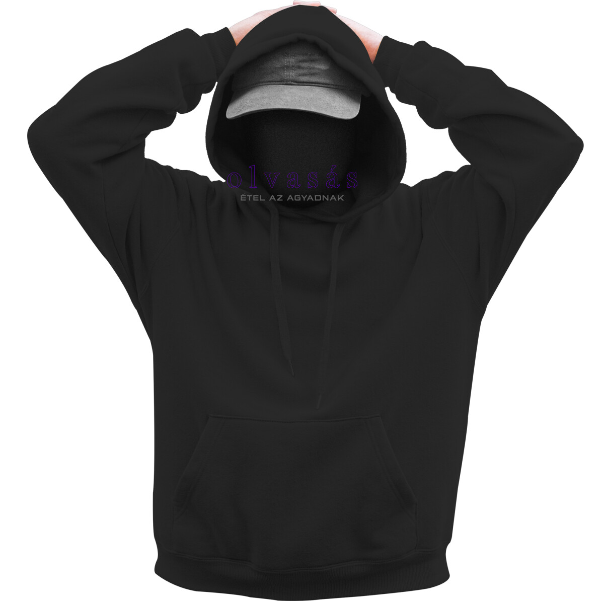 Kapucnis belebújós pulóver