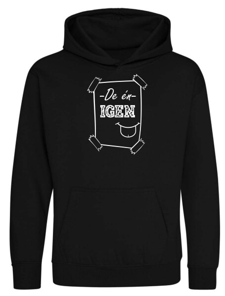 Kapucnis belebújós gyerek pulóver