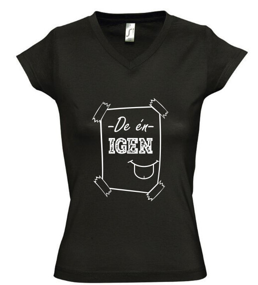 Női V nyakú póló