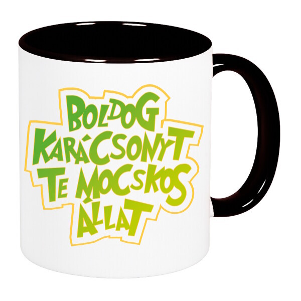 Színes fülű és belsejű bögre