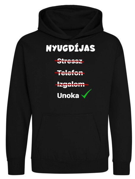 Kapucnis belebújós gyerek pulóver