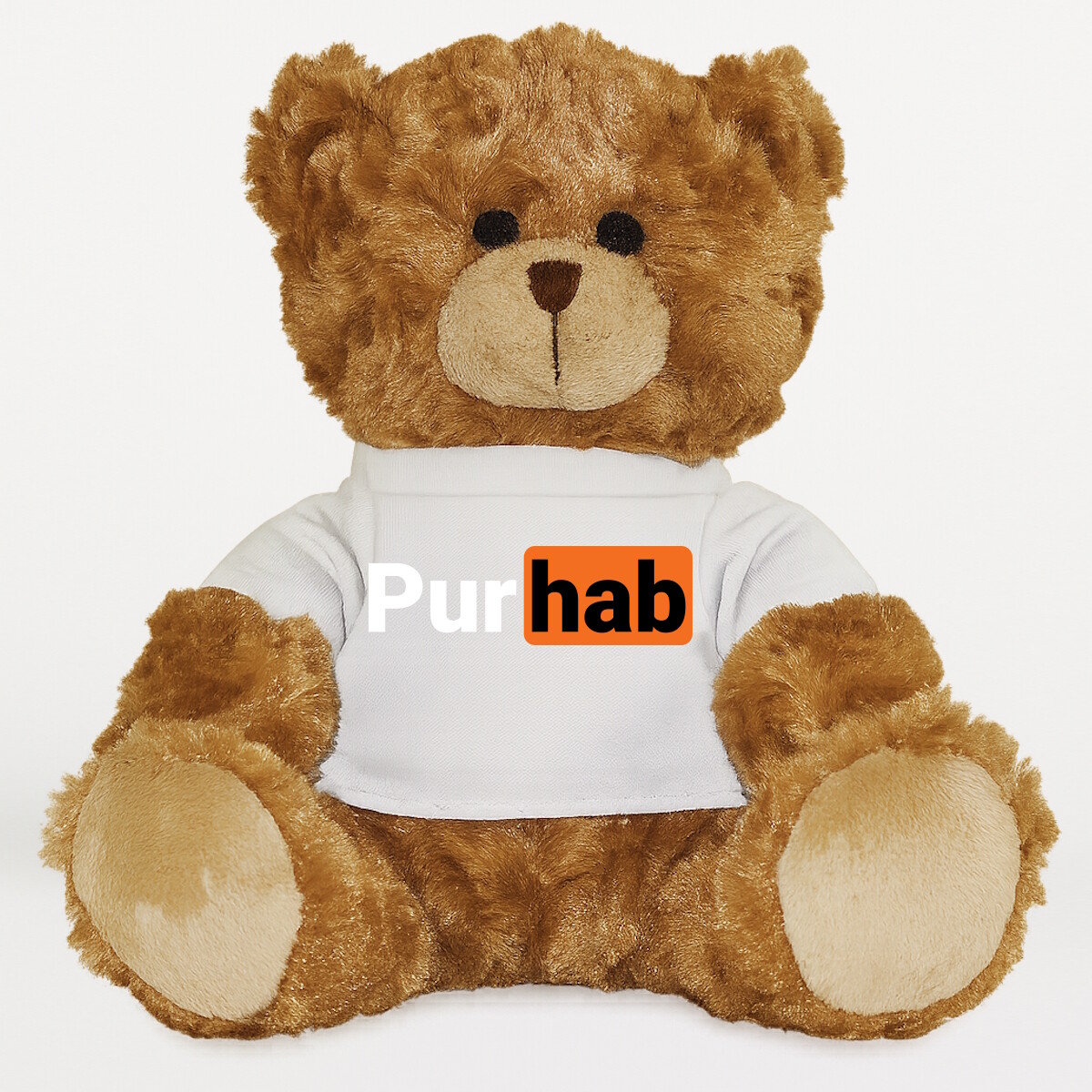 Plüssmaci egyedi pólóval