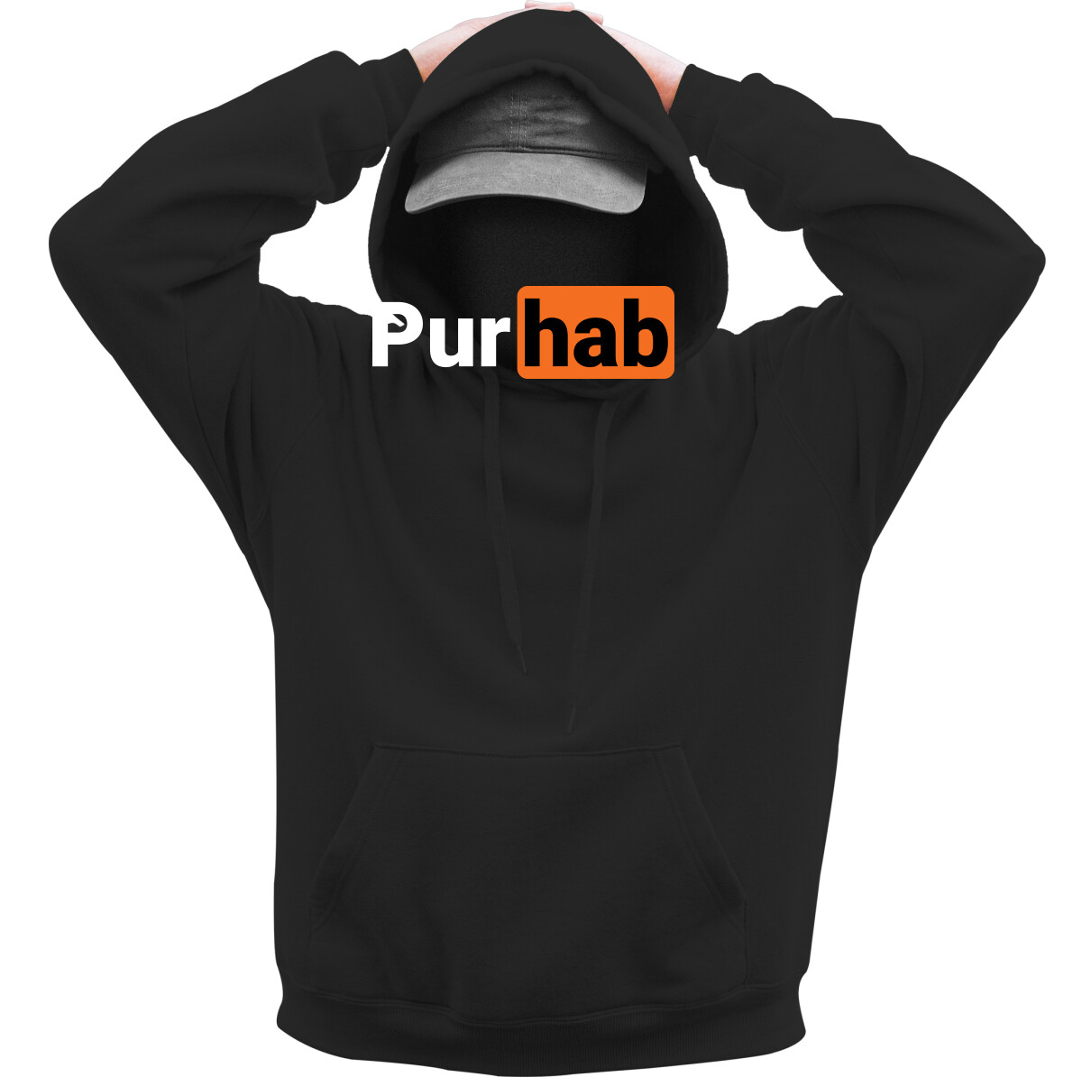 Kapucnis belebújós pulóver