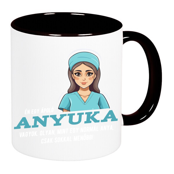 Színes fülű és belsejű bögre