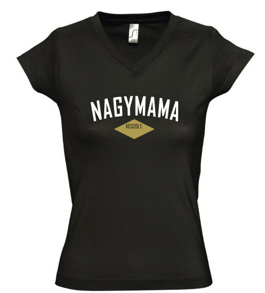 Női V nyakú póló