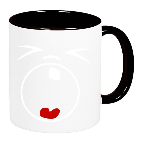 Színes fülű és belsejű bögre