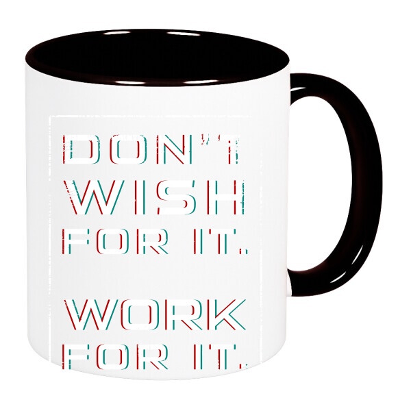 Színes fülű és belsejű bögre