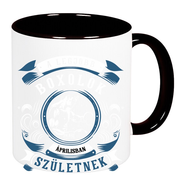 Színes fülű és belsejű bögre