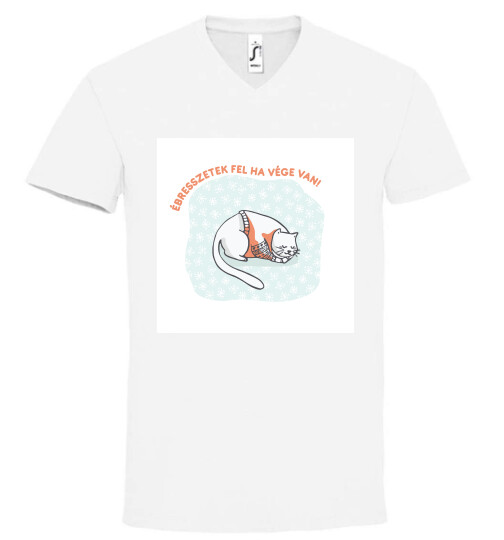 Unisex V nyakú póló