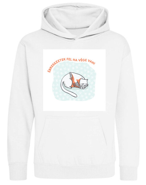 Kapucnis belebújós gyerek pulóver