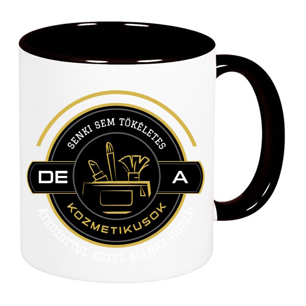 Színes fülű és belsejű bögre