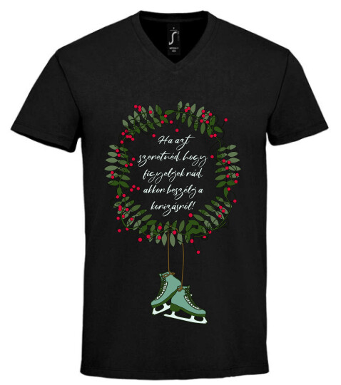 Unisex V nyakú póló