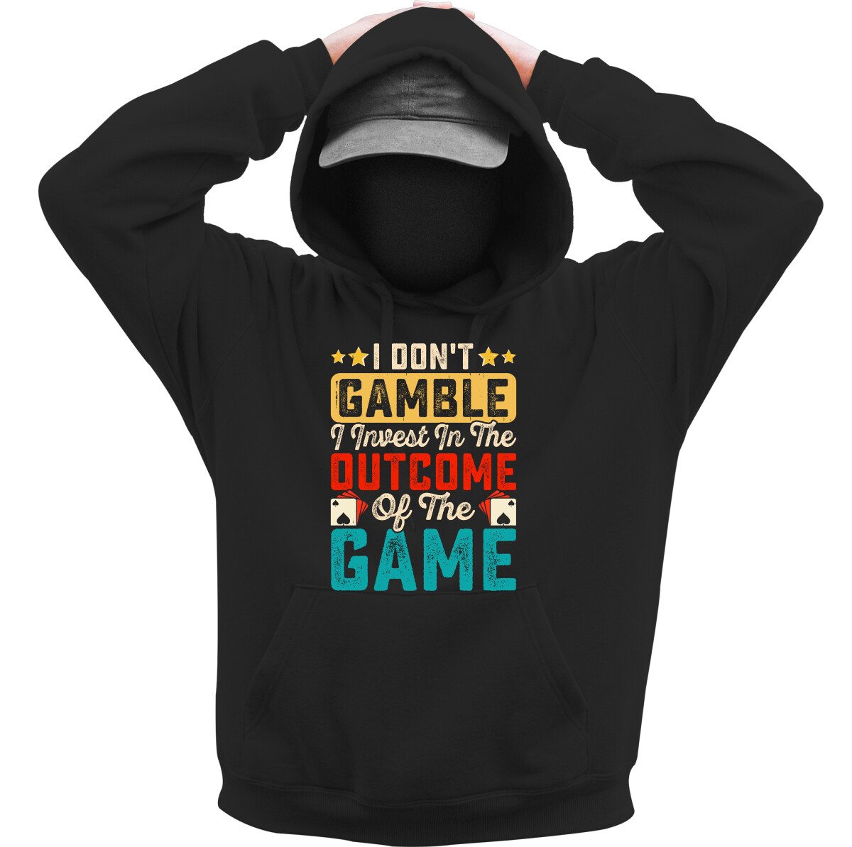 Kapucnis belebújós pulóver