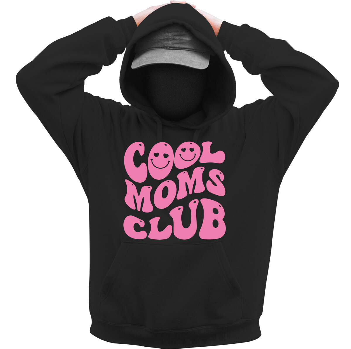 Kapucnis belebújós pulóver