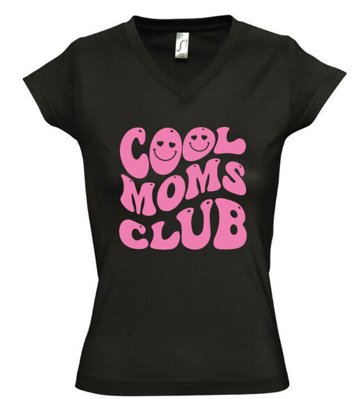 Női V nyakú póló