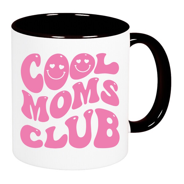 Színes fülű és belsejű bögre