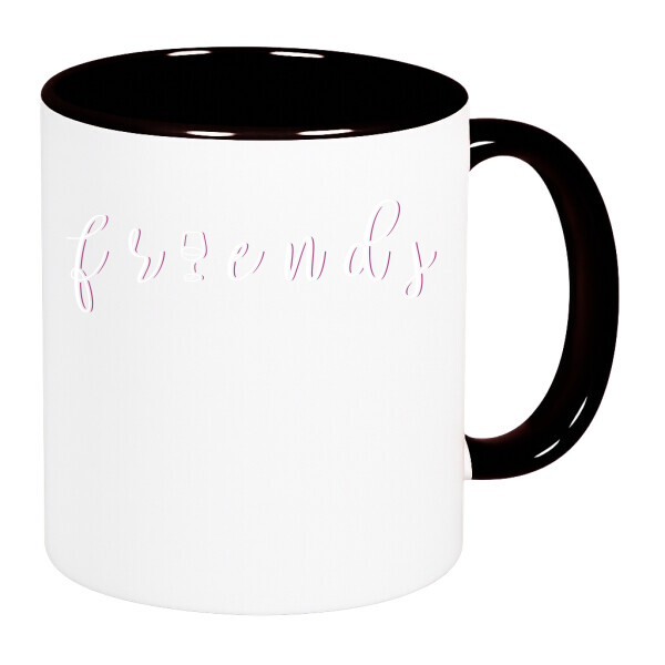 Színes fülű és belsejű bögre