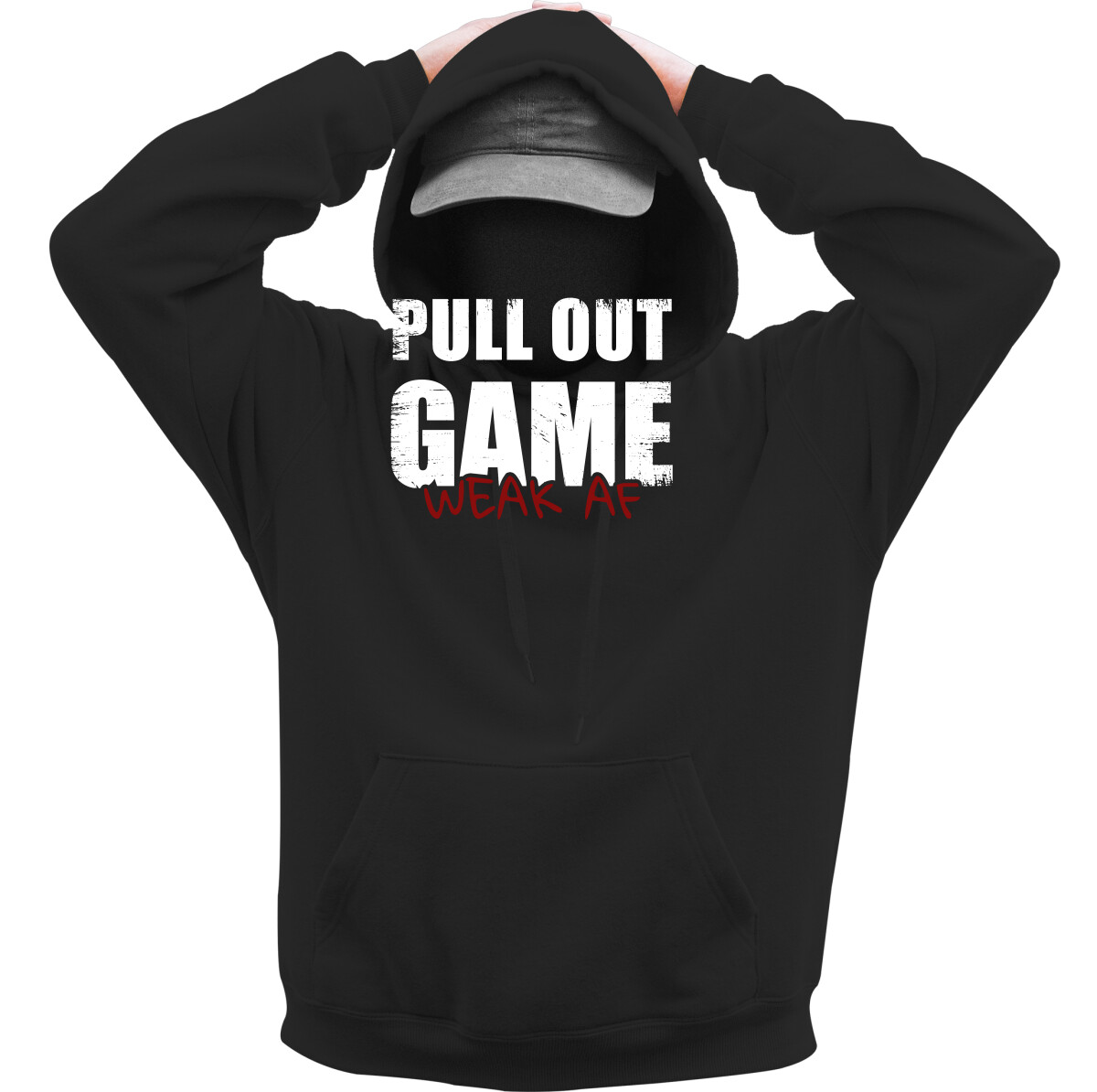 Kapucnis belebújós pulóver