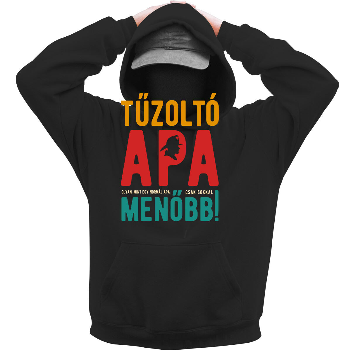 Kapucnis belebújós pulóver