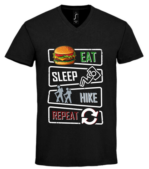 Unisex V nyakú póló