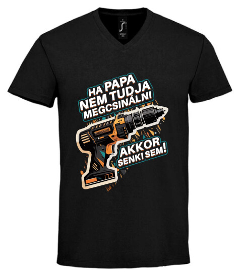 Unisex V nyakú póló