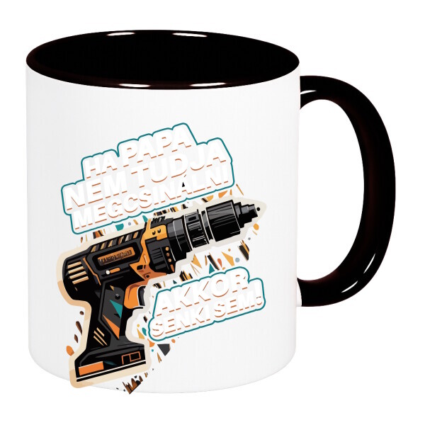 Színes fülű és belsejű bögre