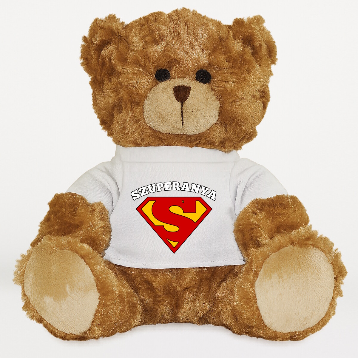 Plüssmaci egyedi pólóval
