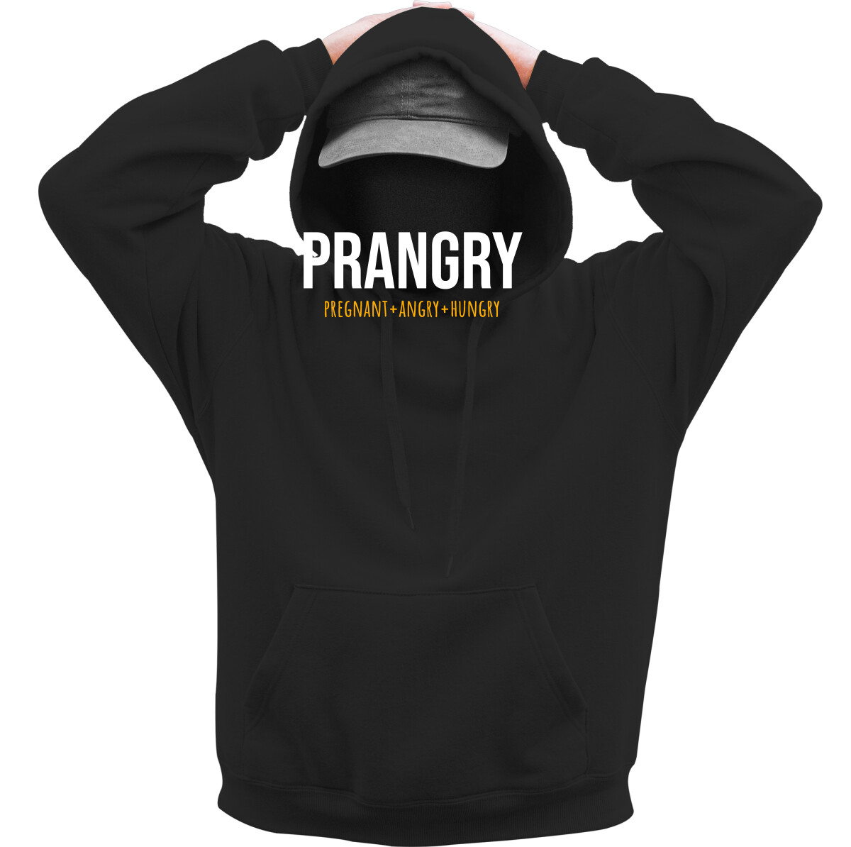 Kapucnis belebújós pulóver