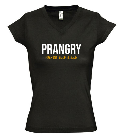 Női V nyakú póló