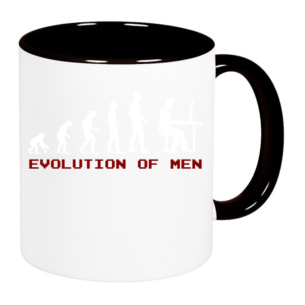 Színes fülű és belsejű bögre