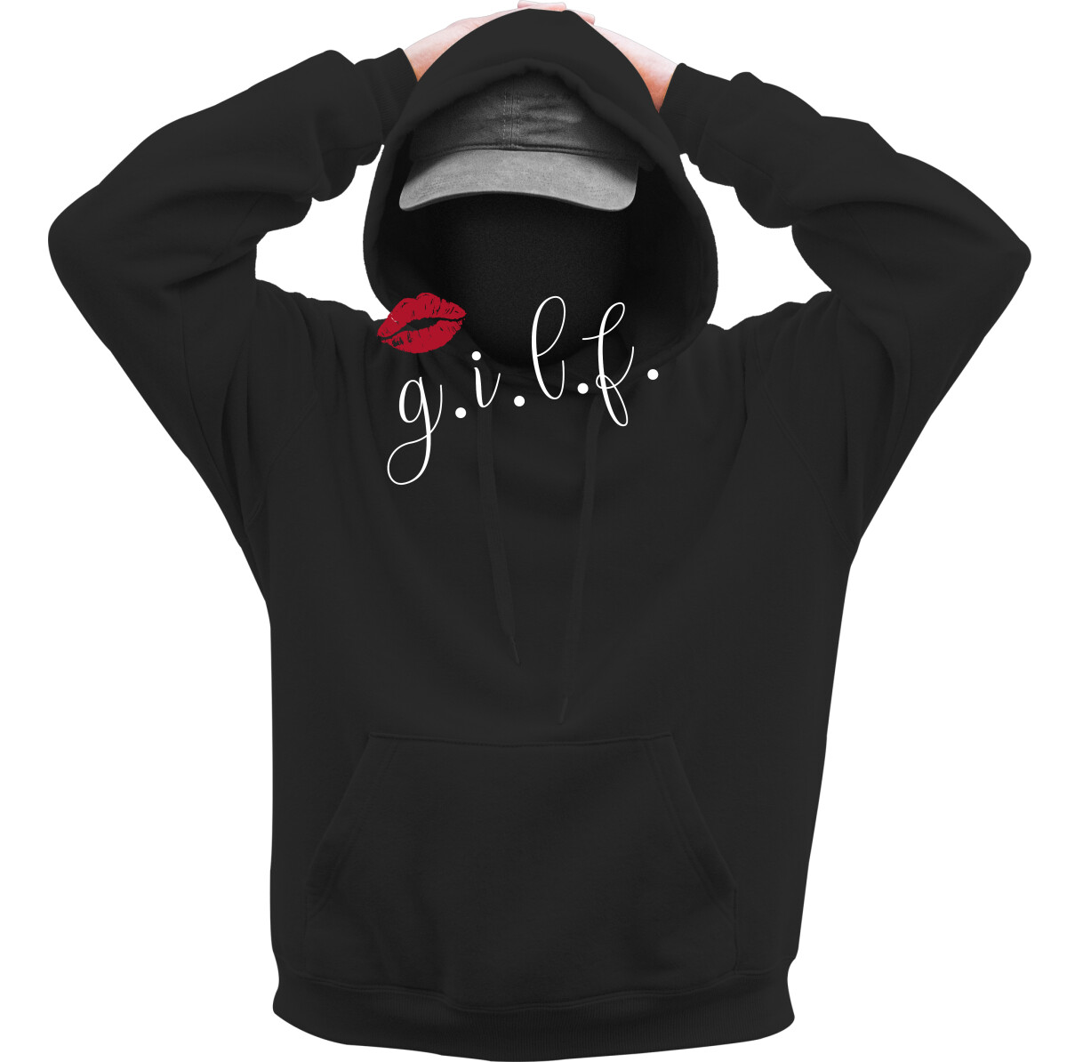 Kapucnis belebújós pulóver