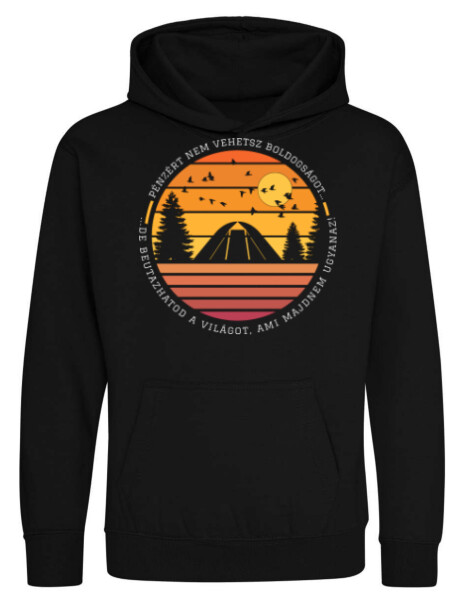 Kapucnis belebújós gyerek pulóver