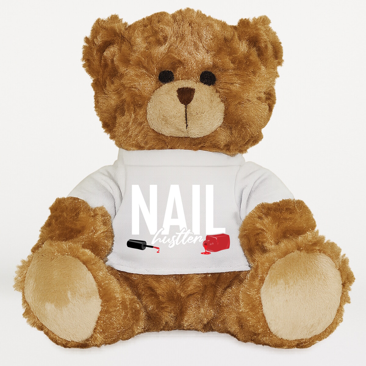 Plüssmaci egyedi pólóval