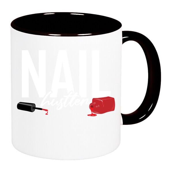 Színes fülű és belsejű bögre