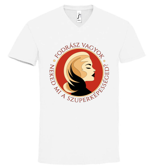 Unisex V nyakú póló