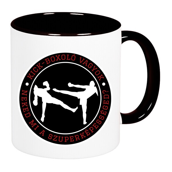 Színes fülű és belsejű bögre