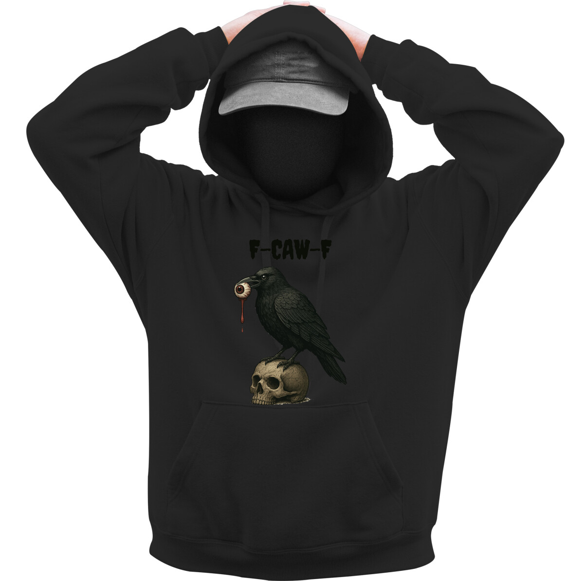 Kapucnis belebújós pulóver