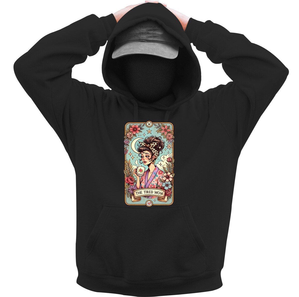 Kapucnis belebújós pulóver