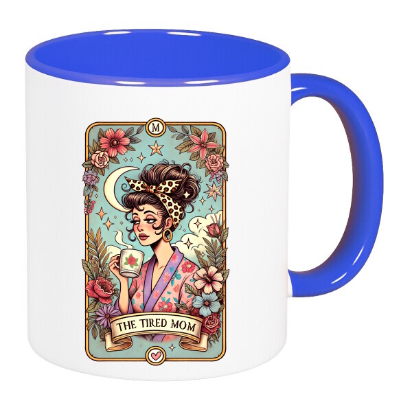 Színes fülű és belsejű bögre