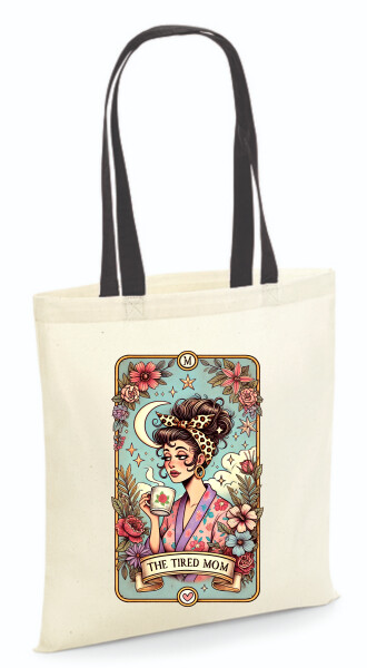 Vászontáska - színes fülű 