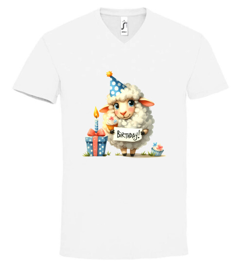 Unisex V nyakú póló