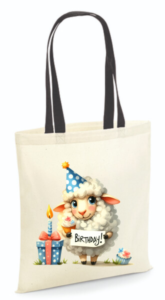 Vászontáska - színes fülű 