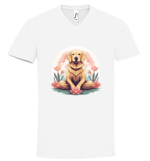 Unisex V nyakú póló