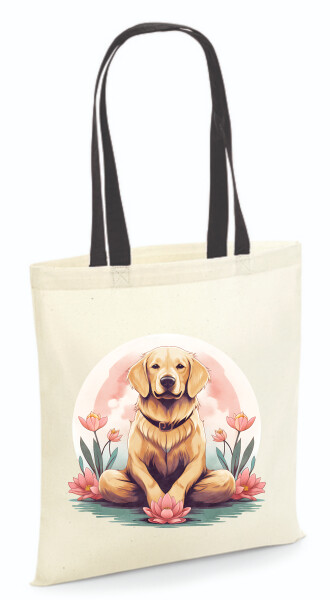 Vászontáska - színes fülű 